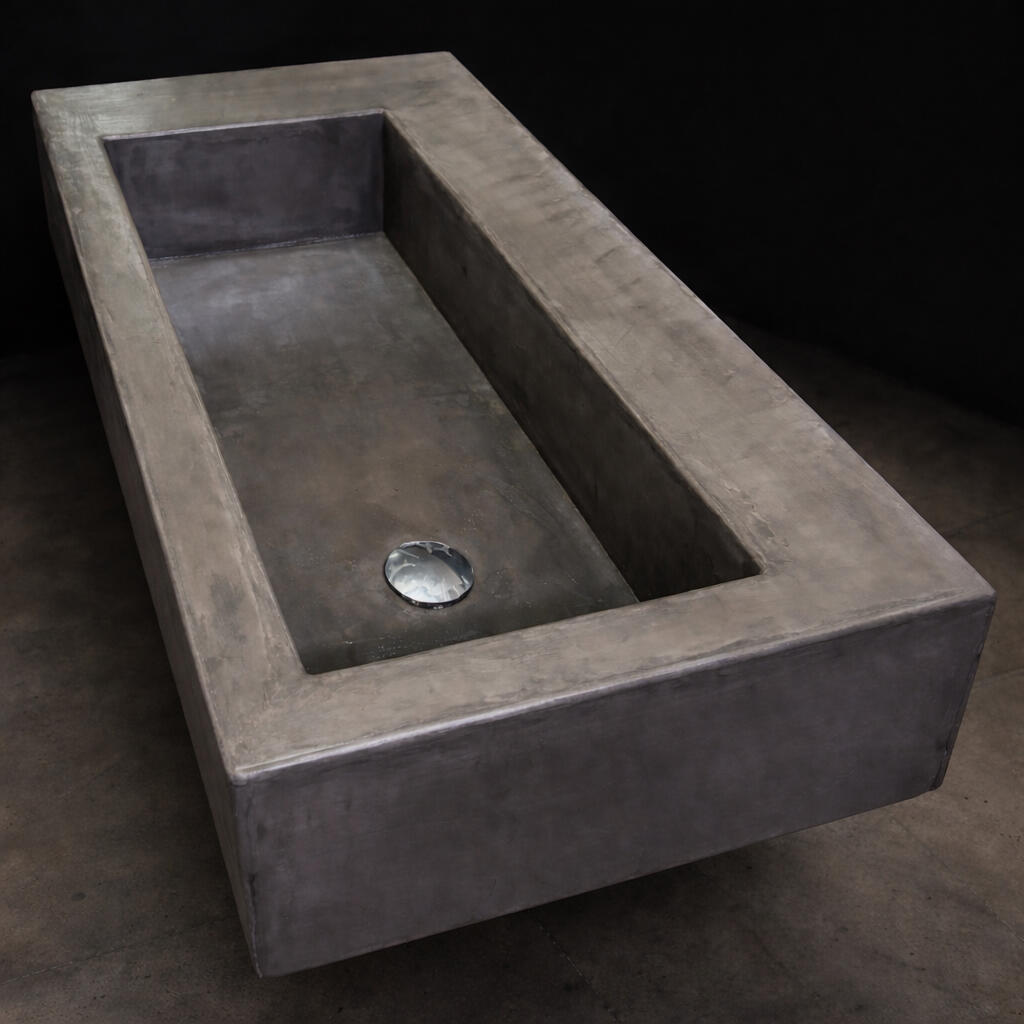 custom micro-cement sinks